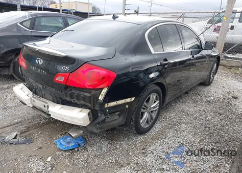 2012 Infiniti G25 Journey from USA, damaged, VIN JN1DV6APXCM810866